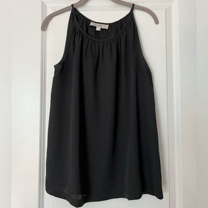 Black lightweight sleeveless top.